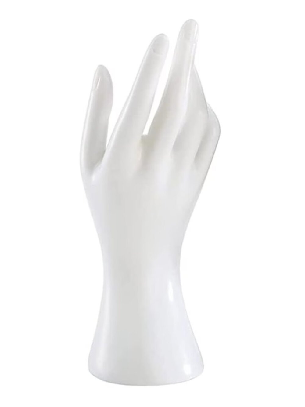 (1) ONE WHITE Female Mannequin Hand DISPLAY JEWELRY HOLDER - NWT